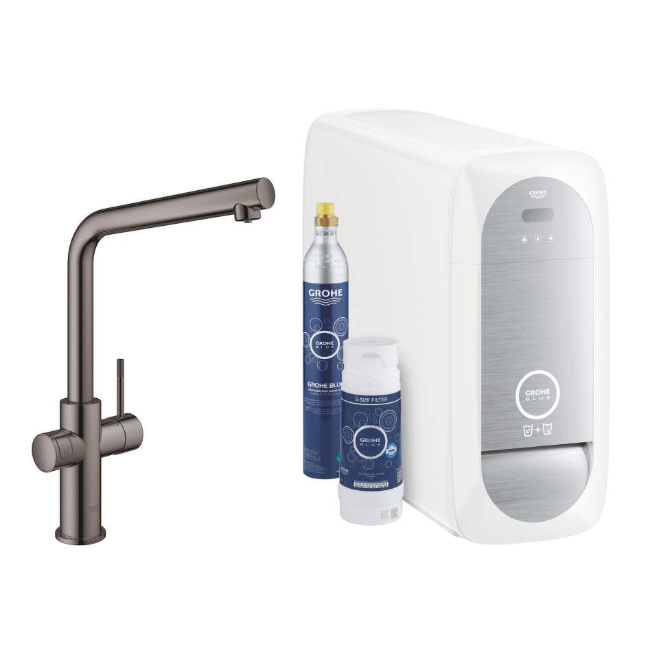 Grohe Blue Home - Drezová batéria s chladiacim zariadením a filtráciou, Hard Graphite 31454A01