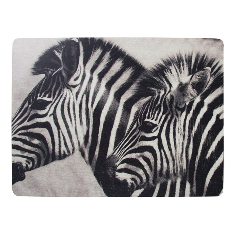 4ks pevné korkové prestieranie Zebras - 30 * 40 * 0,4 cm
