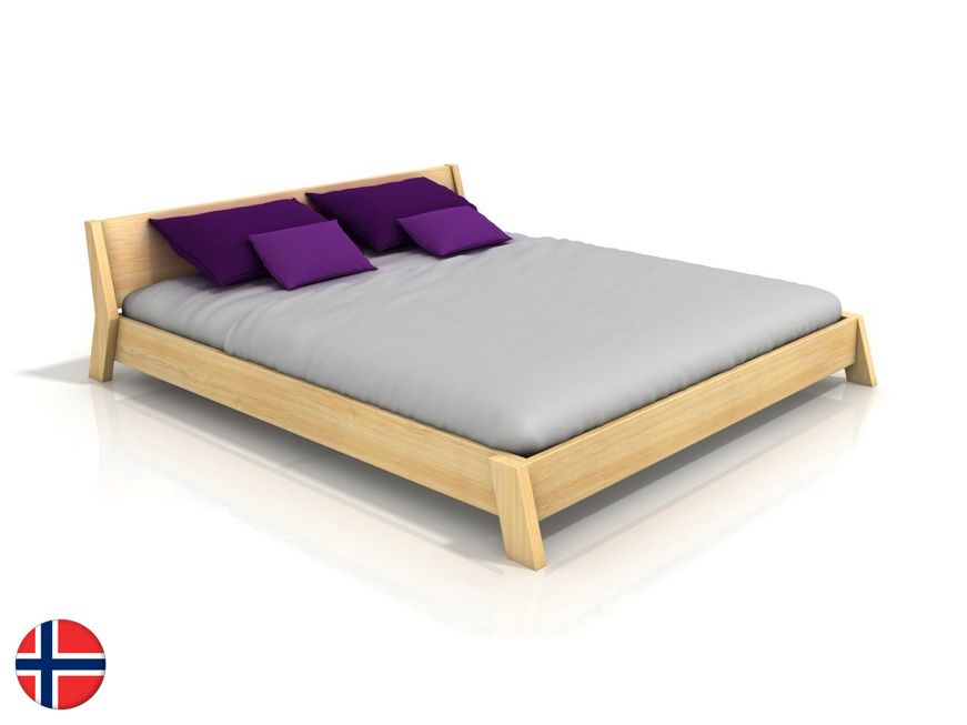 Manželská posteľ 160 cm Naturlig Skjolden (borovica) (s roštom)