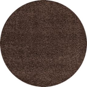 Ayyildiz koberce Kusový koberec Dream Shaggy 4000 Brown kruh - 120x120 (priemer) kruh cm
