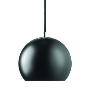 FRANDSEN - Závesná lampa Ball, 18 cm, matná čierna/biela