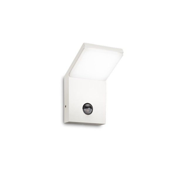 Ideal Lux 269146 STYLE vonkajšie nástenné svietidlo s pohybovým senzorom LED 9,5W/750lm 3000K IP54 biela