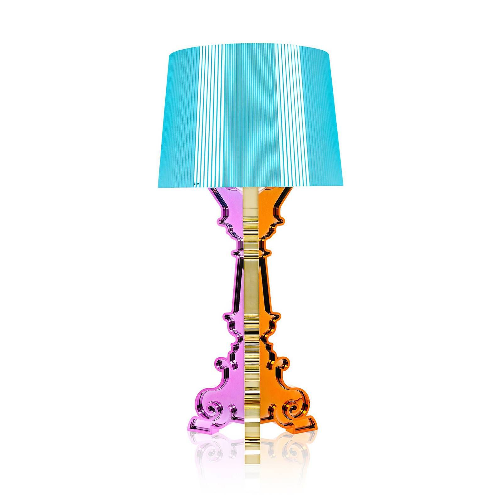 Kartell Bourgie stolná LED lampa viacfarebná modrá, Obývacia izba / jedáleň, plast, E14, 3.6W, K: 78cm