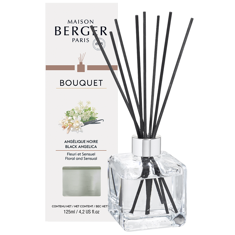 Maison Berger Paris Aróma difuzér Cube, Čierna Angelika 125 ml 6788