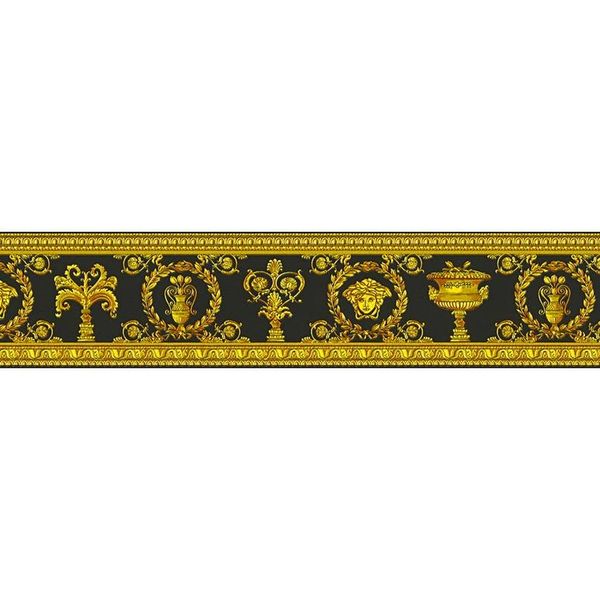 KT1-50343 A.S.Création Luxusná umývateľná vliesová bordúra na stenu Versace 3, veľkosť 9 cm x 5 m