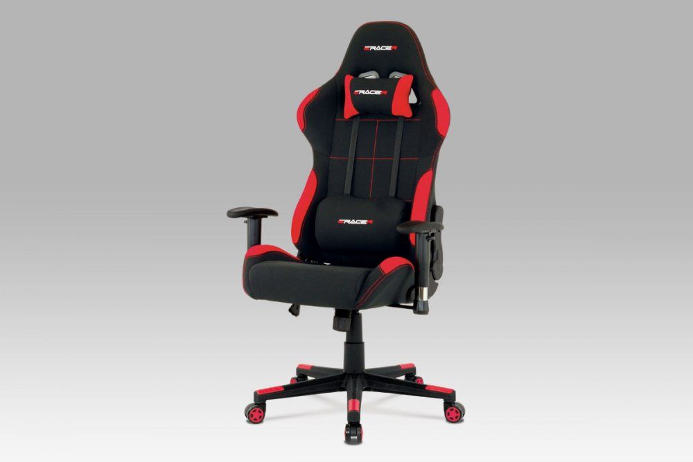 Kancelárska stolička KA-F02 látka / plast Autronic Červená