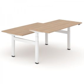 NARBUTAS - Elektricky nastaviteľný dvojmiestny stôl MOTION 160x168 - 2 segmentová základňa