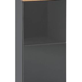 Kúpeľňová skrinka CMD BALI GREY 830 sivá/sivý vysoký lesk