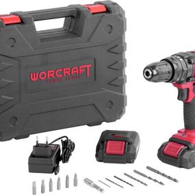 Skrutkovač Worcraft CD-20LiP, 20V, 2x Li-ion 1,5 Ah, LED, v kufríku