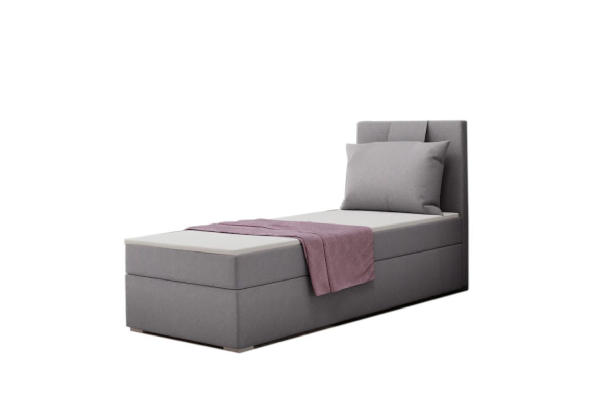 Expedo Čalúnená posteľ boxspring MIRANDA + topper, 90x200, soro 90, ľavá