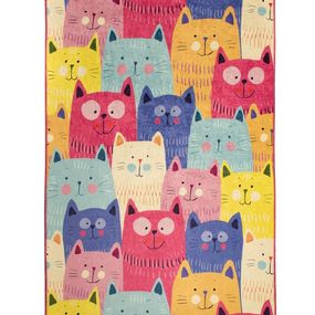 Dětský koberec Cats 140x190 cm vícebarevný