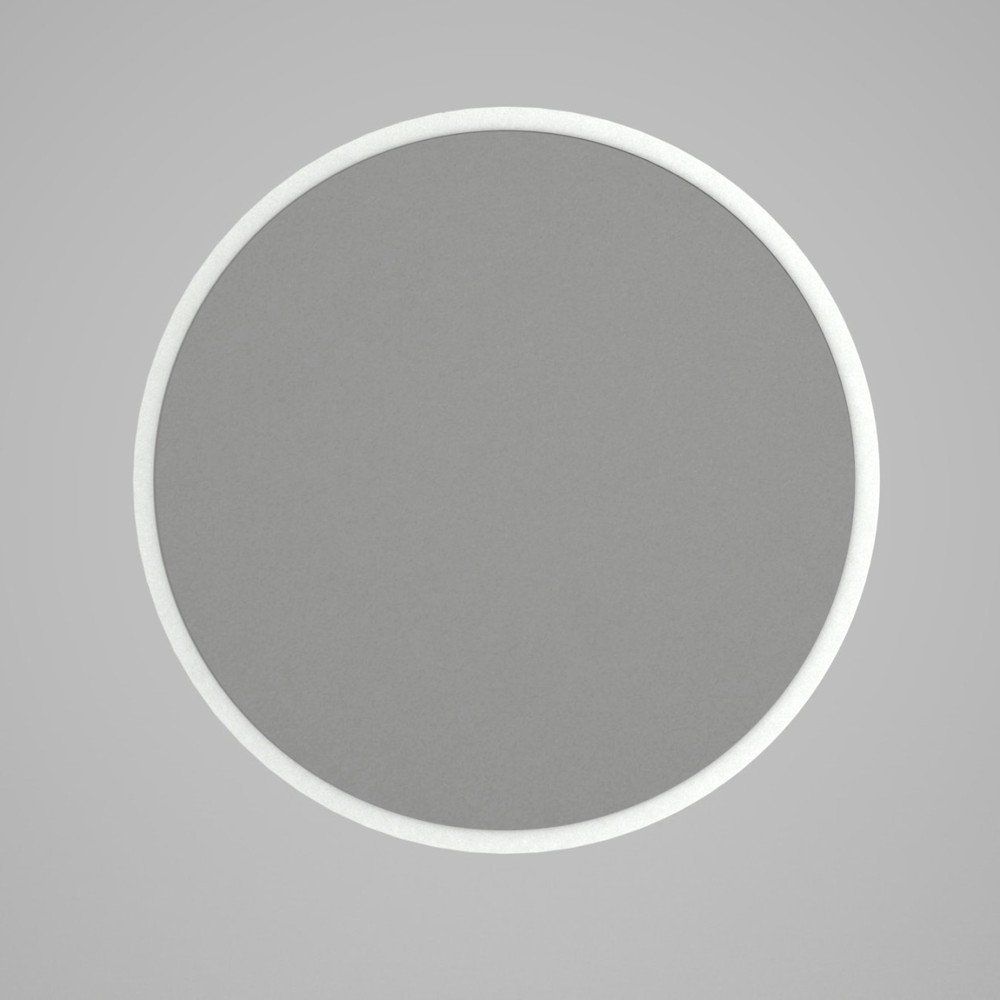 Okrúhle nástenné zrkadlo v bílémém ráme Glob, ⌀ 59 cm