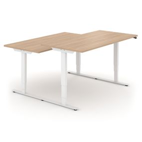 NARBUTAS - Elektricky nastaviteľný dvojmiestny stôl EASY 140x164