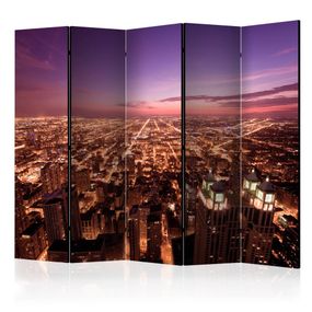 Paraván Chicago Panorama Dekorhome 225x172 cm (5-dielny)