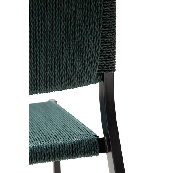 Tyrkysovomodrá jedálenská stolička Loop – DAN-FORM Denmark