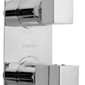 SAPHO - LATUS podomietková sprchová termostatická batéria, 2 výstupy, chróm 1102-85