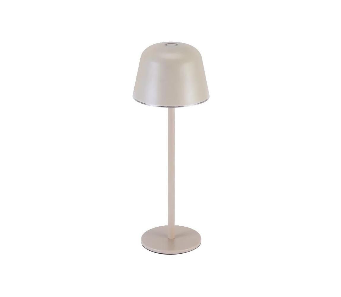 Ledvance - LED Stmievateľná vonkajšia nabíjacia lampa TABLE LED/2,5W/5V IP54 béžová