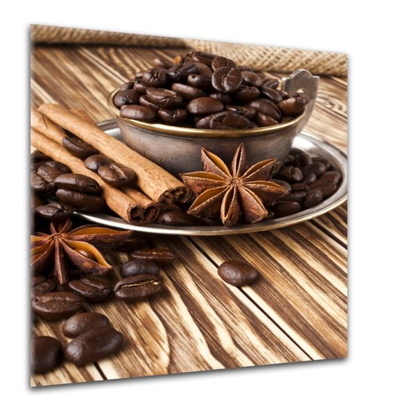 Obraz Styler Glasspik Coffee, 30 × 30 cm