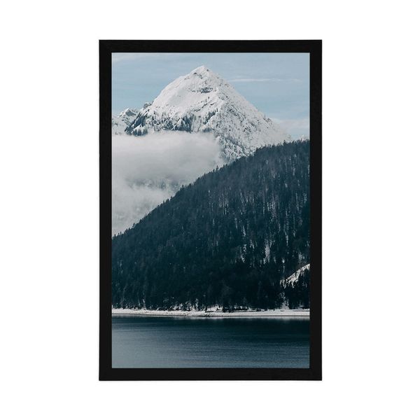 Plagát zimná krajina - 60x90 black