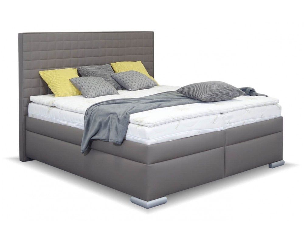 Čalúnená manželská posteľ box spring cross 160/180x200cm - výber