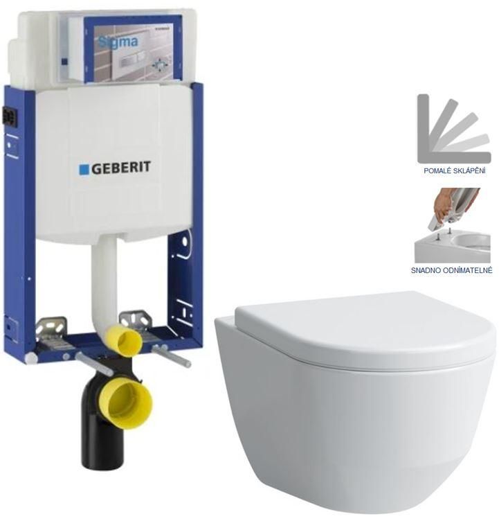 GEBERIT KOMBIFIX ECO, nádržka UP 320 bez tlačidla + WC LAUFEN PRO + SEDADLO 110.302.00.5 LP3