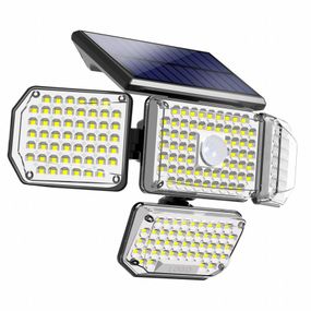 Immax 08481L IMMAX CLOVER vonkajšie solárne nástenné svietidlo LED 5W/430lm 6000K, IP65, PIR senzor, čierna