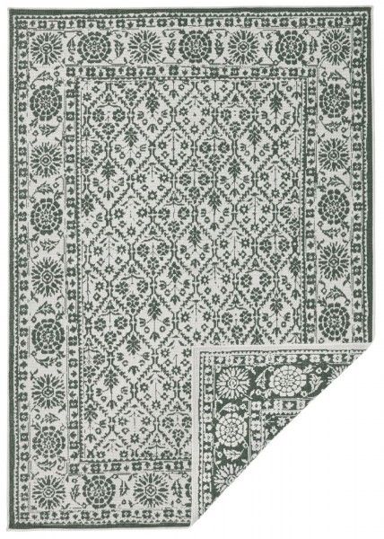 NORTHRUGS - Hanse Home koberce Kusový koberec Twin-Wendeteppiche 103115 grün creme - 80x250 cm