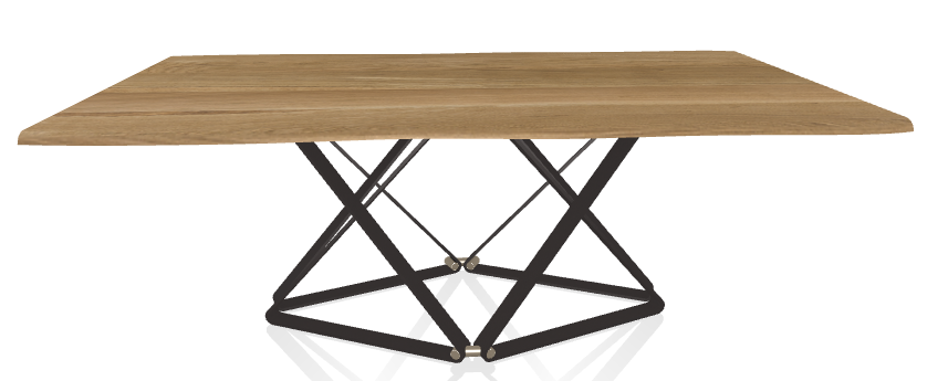 BONTEMPI - Drevený stôl DELTA, 200/250x106 cm