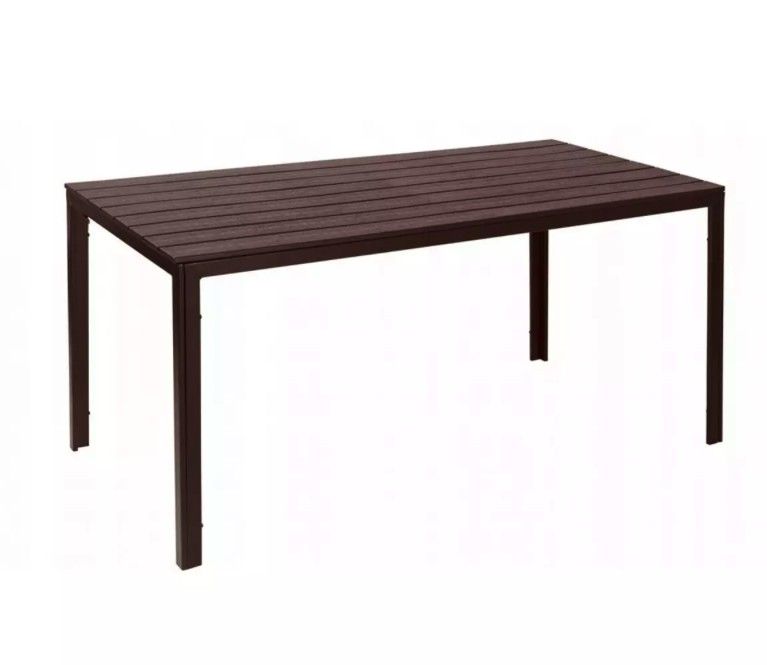 DomTextilu Veľký záhradný stôl v hnedej farbe 62350