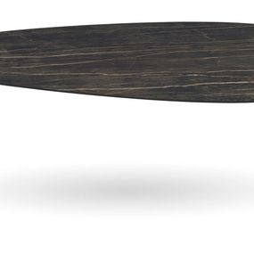 RIFLESSI - Stôl TREBLE s oválnou keramickou doskou