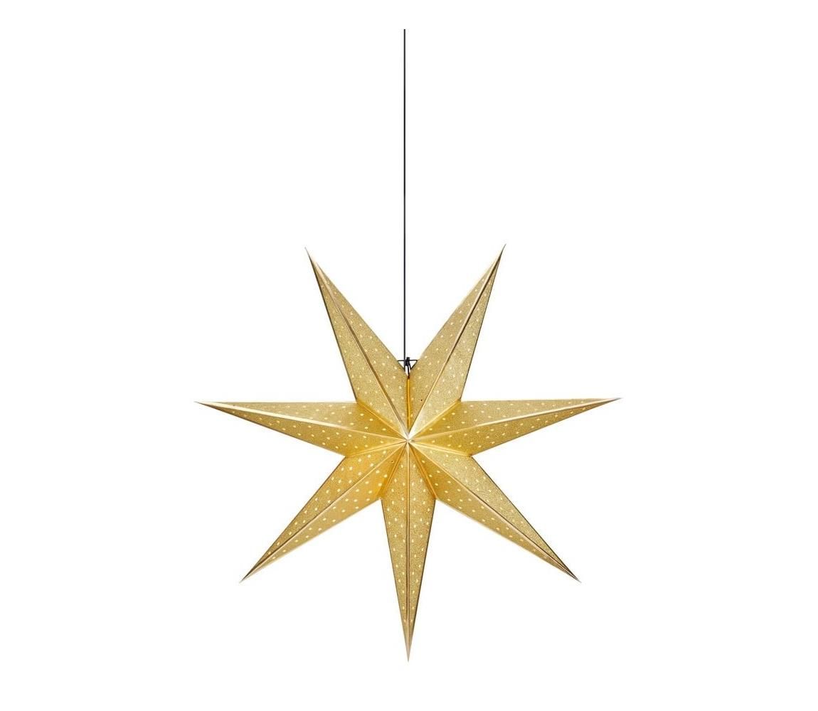 Markslöjd 705791 - Vianočná dekorácia GLITTER 1xE14/25W/230V pr. 45 cm zlatá