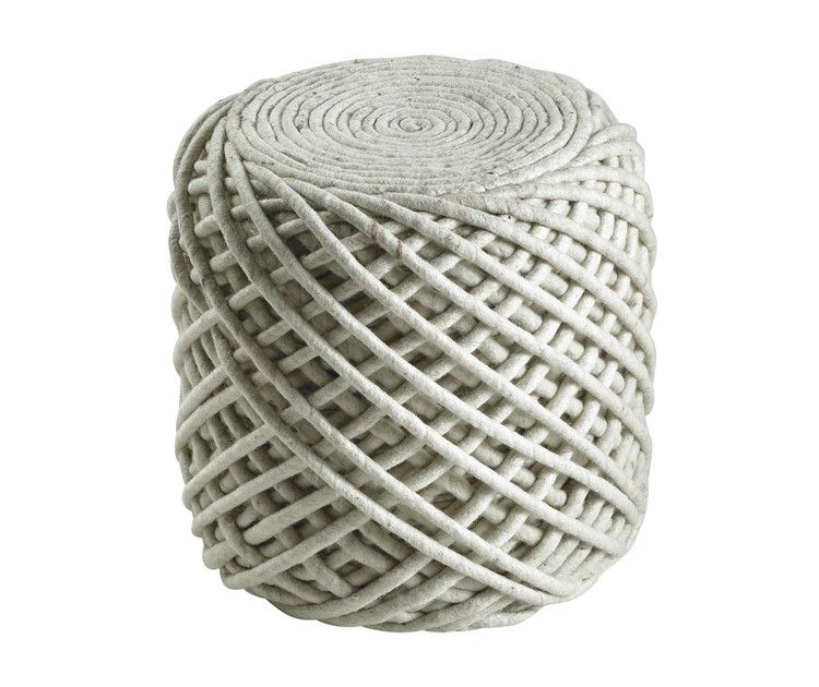 Obsession koberce Sedací vak ROYAL Pouf POR 888 Ivory - Průměr 40-45 cm cm