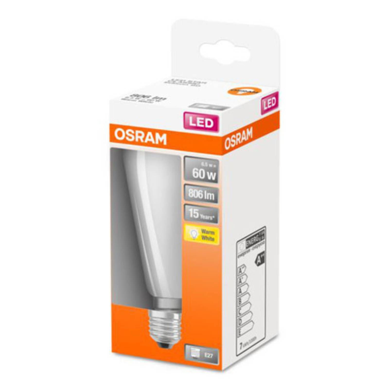 OSRAM Classic ST LED žiarovka 6, 5W 2.700K opál, E27, 6.5W, Energialuokka: E, P: 14.3 cm