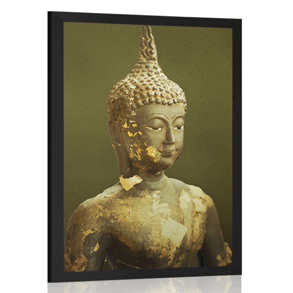 Plagát Budha a jeho odraz - 30x45 black