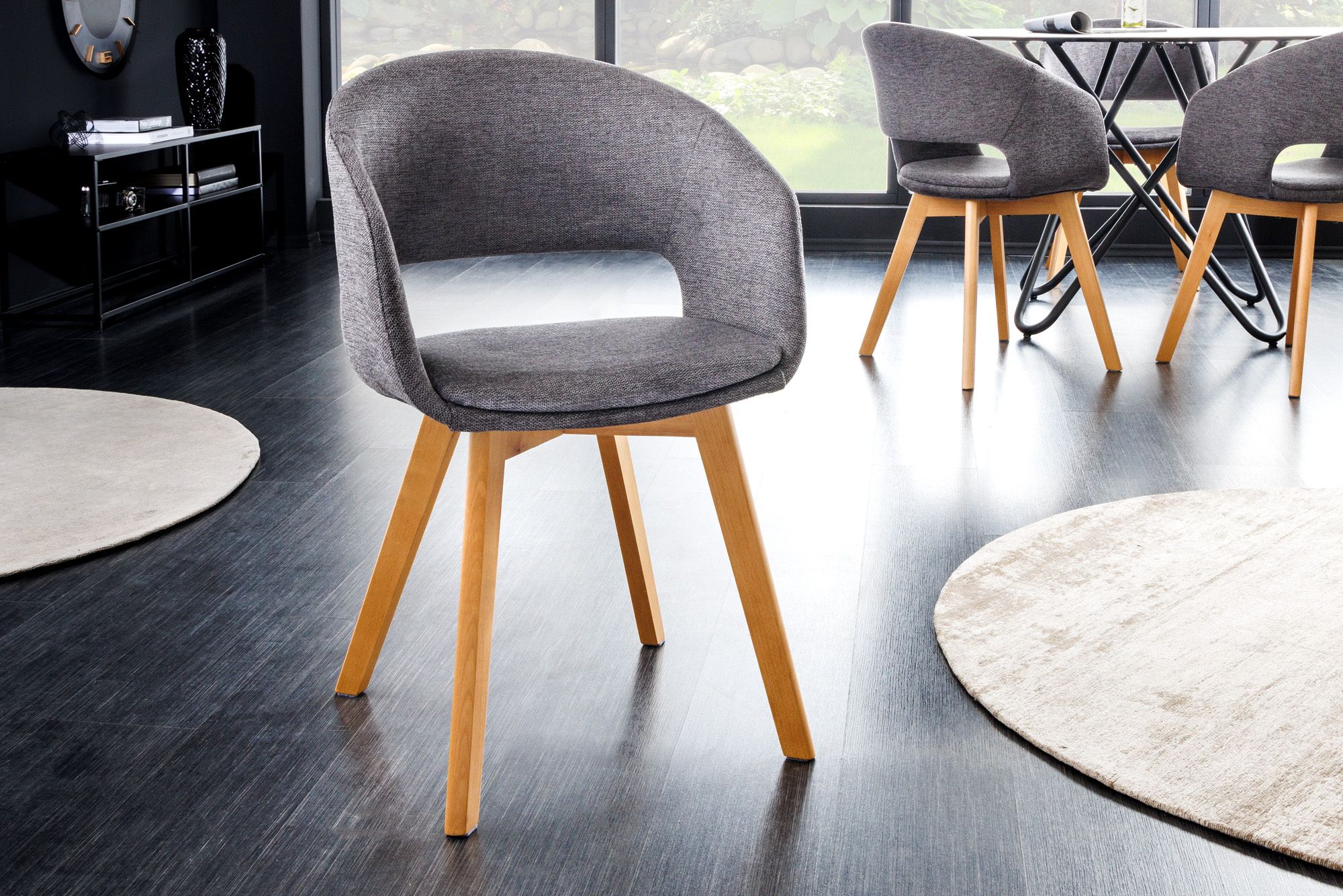 Dizajnová stolička Colby sivá - 