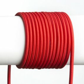 RED - DESIGN RENDL RENDL FIT 3X0,75 1bm textilní kabel červená  R12224