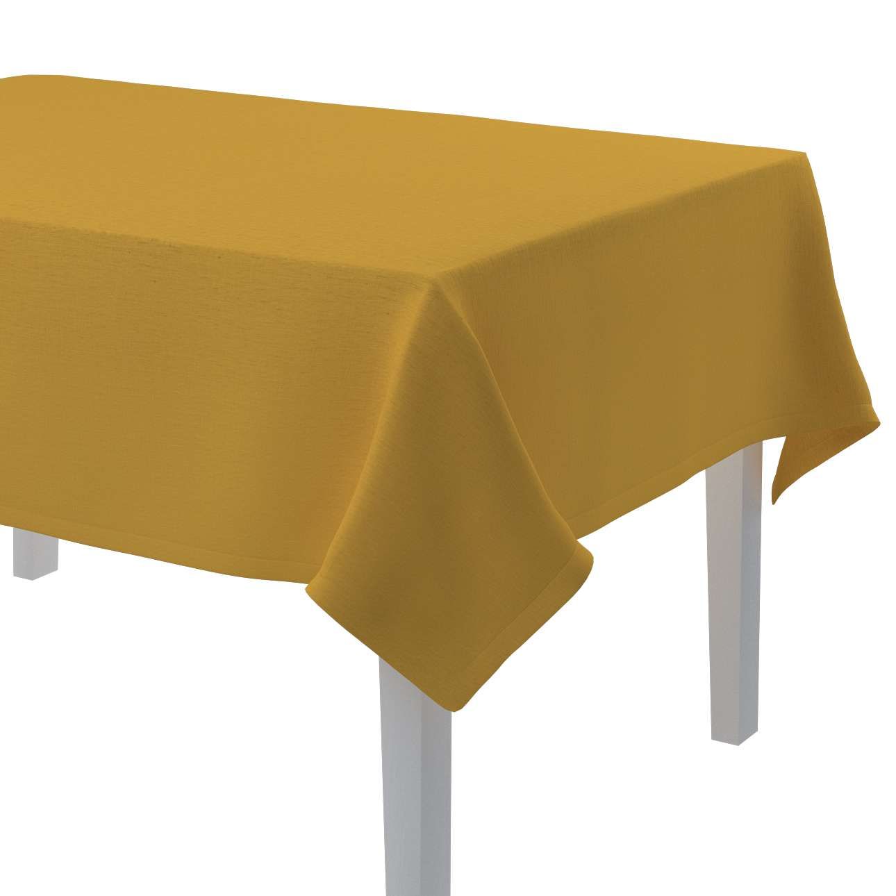 Dekoria Obrus na stôl obdĺžnikový, žltá, 130 × 210 cm, Linen, 159-13