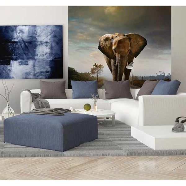 MS-3-0225 Vliesová obrazová fototapeta Walking Elephant, veľkosť 225 x 250 cm