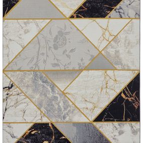 Hanse Home Collection koberce Kusový koberec Flair 105610 Noble Black Grey Gold - 120x180 cm