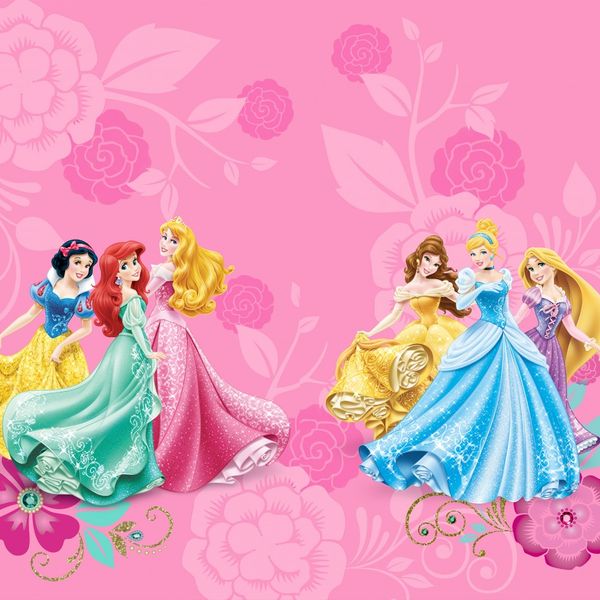 FCS XL 4378 AG Design textilný foto záves detský delený obrazový Disney - Princess FCSXL 4378, veľkosť 180 x 160 cm