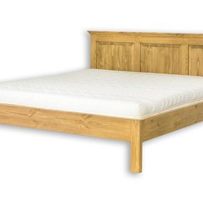 Masívna posteľ 90x200 acc 01 - k03 biela patina