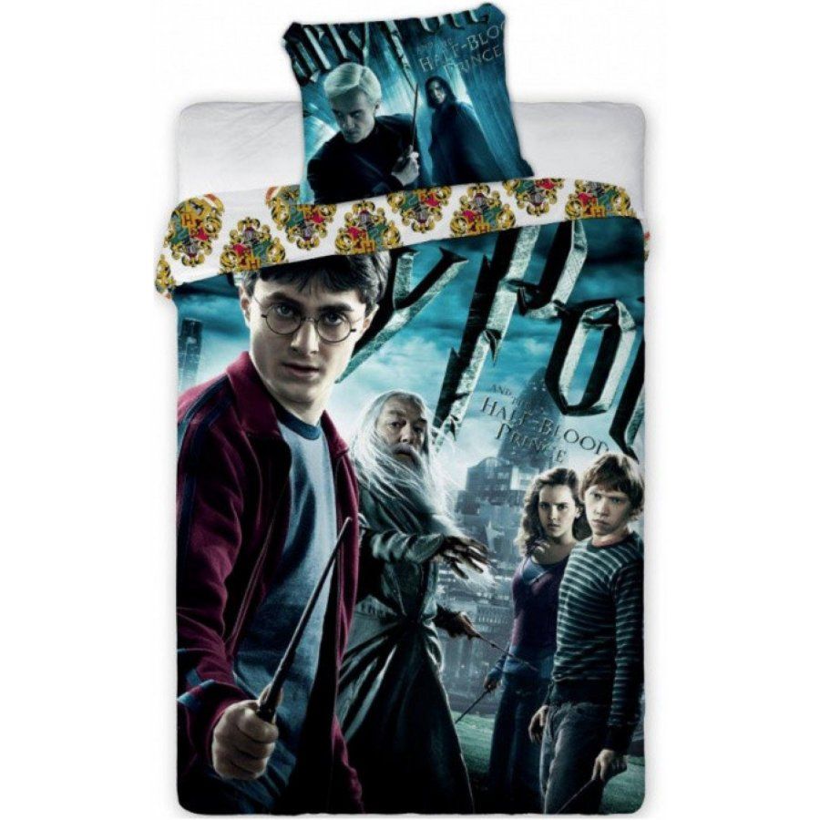 Faro · Bavlnené posteľné obliečky Harry Potter - motív Polovičný princ - 100% bavlna - 70 x 90 cm + 140 x 200 cm