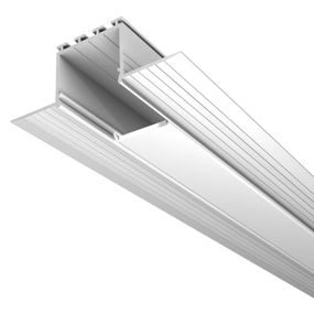 LED Profilelement GmbH Plastový kryt hliníkových profilov S24 M24 a L24, Obývacia izba / jedáleň, PVC, P: 200 cm, L: 2.4 cm