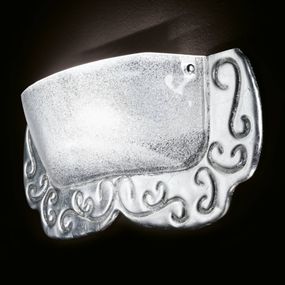 Novaresi Umelecké nástenné svietidlo Miro muránske sklo, Obývacia izba / jedáleň, muránske sklo, kov, R7s 78.3 mm, 200W, L: 52 cm, K: 22cm