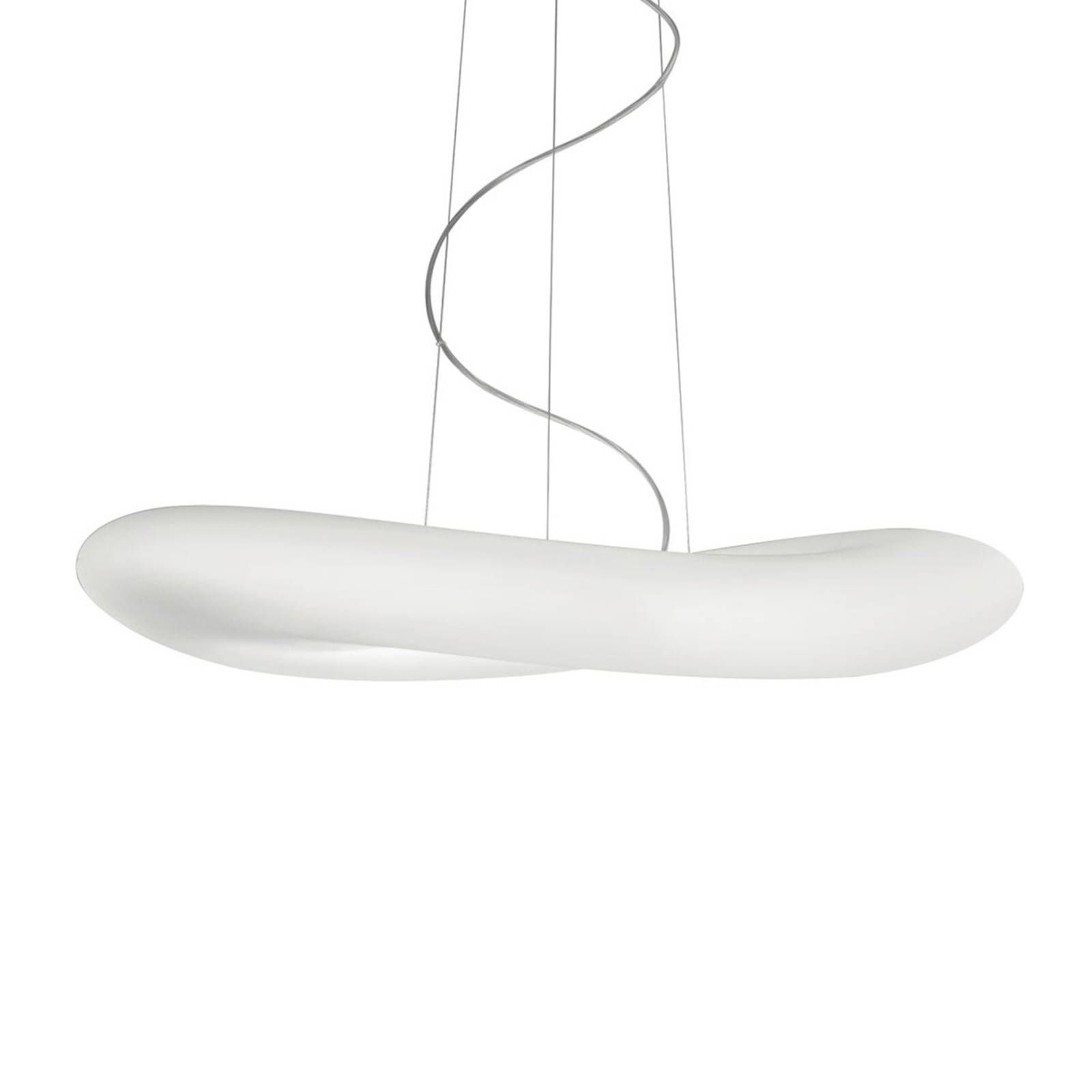 Stilnovo Závesná lampa Mr. Magoo, 2GX13, 52 cm, Obývacia izba / jedáleň, polyetylén, hliník, 2GX13, 22W, K: 10.2cm