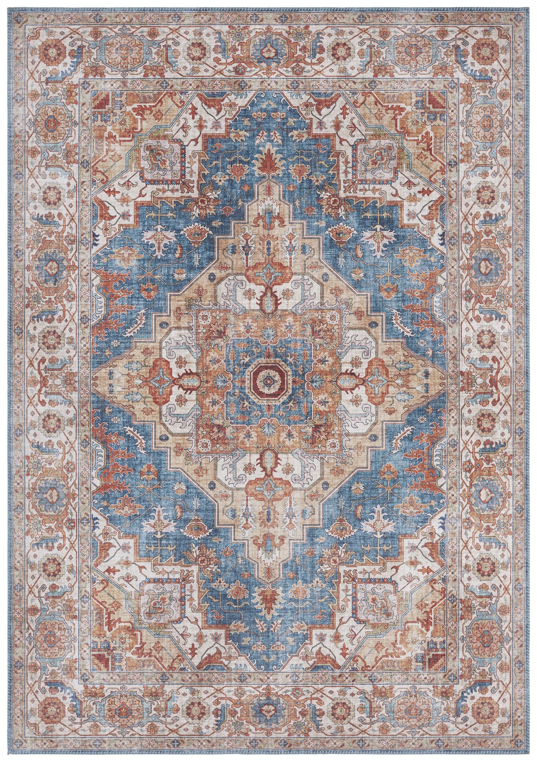 Nouristan - Hanse Home koberce Kusový koberec Asmar 104014 Jeans blue - 80x200 cm