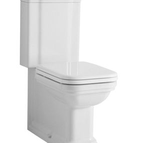 KERASAN - WALDORF WC kombi, spodný/zadný odpad, biela-bronz WCSET18-WALDORF