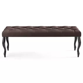 Lavica CHESTERFIELD 120x40 cm Hnedá