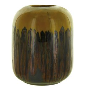 Keramická váza EZE (S), brown-ocher