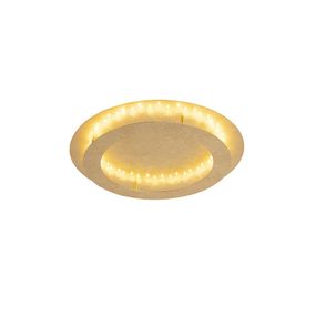 Stropná lampa v štýle art deco zlatá / mosadz 50 cm vrátane LED - Belle
